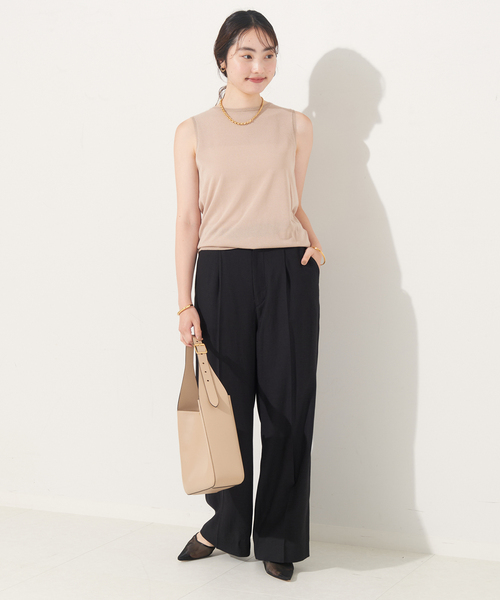 plage（プラージュ）の「《追加》washable linen混 ハイウエスト