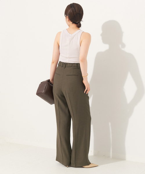 plage（プラージュ）の「《追加》washable linen混 ハイウエスト