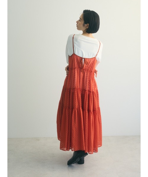armonia(アルモニーア)の「armonia.ティアードシアーキャミワンピース(ワンピース・レディース・ブラック/テラコッタ/アイボリー・FREE)」の19枚目の写真