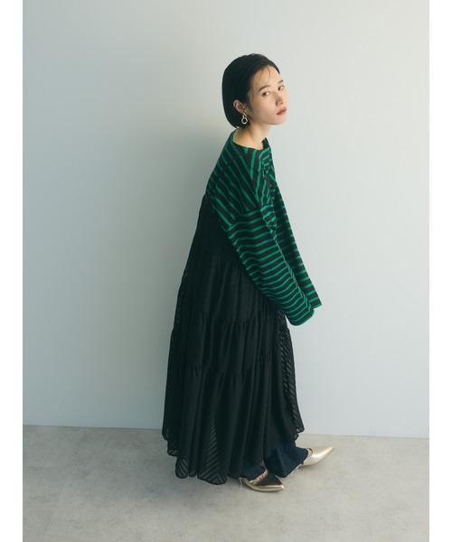 armonia(アルモニーア)の「armonia.ティアードシアーキャミワンピース(ワンピース・レディース・ブラック/テラコッタ/アイボリー・FREE)」の12枚目の写真