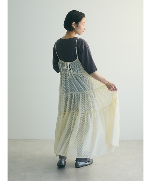 armonia(アルモニーア)の「armonia.ティアードシアーキャミワンピース(ワンピース・レディース・ブラック/テラコッタ/アイボリー・FREE)」の6枚目の写真