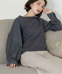 OPAQUE.CLIP | 異素材切り替えニット【洗濯機洗い可】(ニット/セーター)