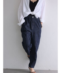 【Munich/ミューニック】slub cotton denim corve pants