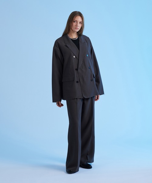 WIDE STRAIGHT CUTOFF PANTS/ワイドストレートカットオフパンツ