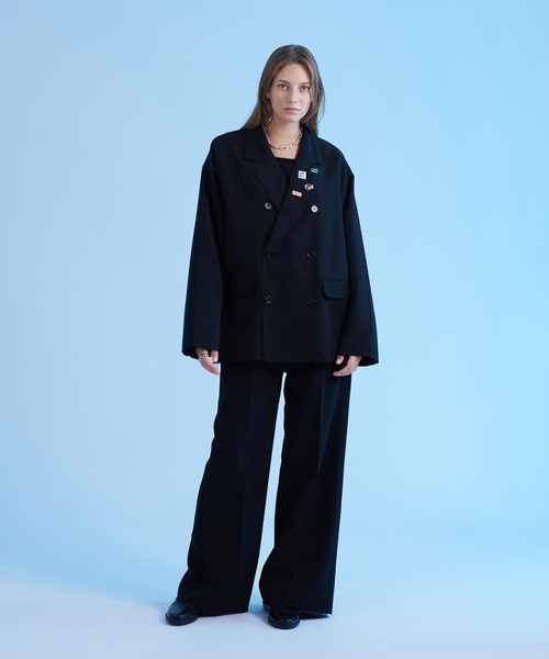 WIDE STRAIGHT CUTOFF PANTS/ワイドストレートカットオフパンツ