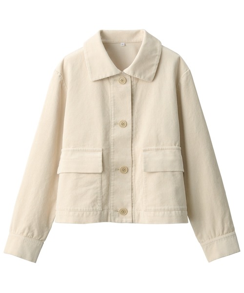 無印良品(ムジルシリョウヒン)の「婦人 木の実から作ったカポック混コーデュロイジャケット(その他アウター・レディース・ブラック/アイボリー/キャメル・M/L)」の10枚目の写真