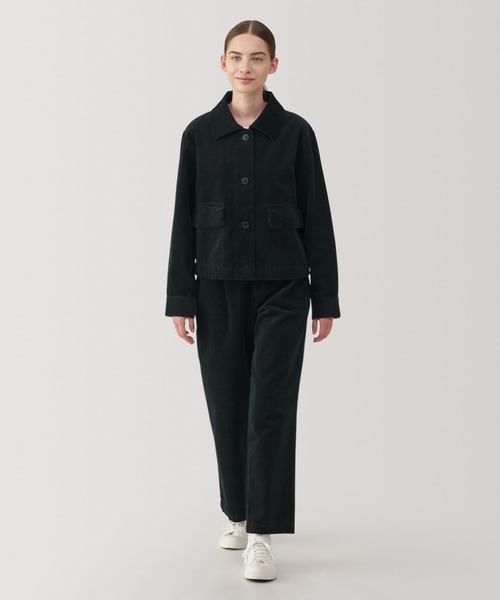 無印良品(ムジルシリョウヒン)の「婦人 木の実から作ったカポック混コーデュロイジャケット(その他アウター・レディース・ブラック/アイボリー/キャメル・M/L)」の12枚目の写真