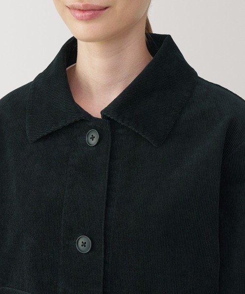 無印良品(ムジルシリョウヒン)の「婦人 木の実から作ったカポック混コーデュロイジャケット(その他アウター・レディース・ブラック/アイボリー/キャメル・M/L)」の15枚目の写真