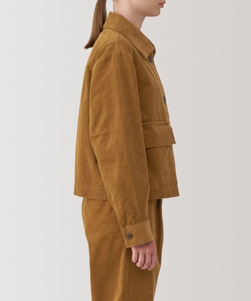 無印良品(ムジルシリョウヒン)の「婦人 木の実から作ったカポック混コーデュロイジャケット(その他アウター・レディース・ブラック/アイボリー/キャメル・M/L)」の21枚目の写真