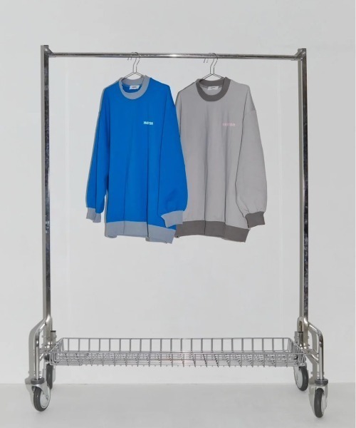 L.H.P(エルエイチピー)の「neuron/ニュウロン/ロゴロングTシャツ(Tシャツ/カットソー・レディース・グレー/ブルー・F)」の3枚目の写真