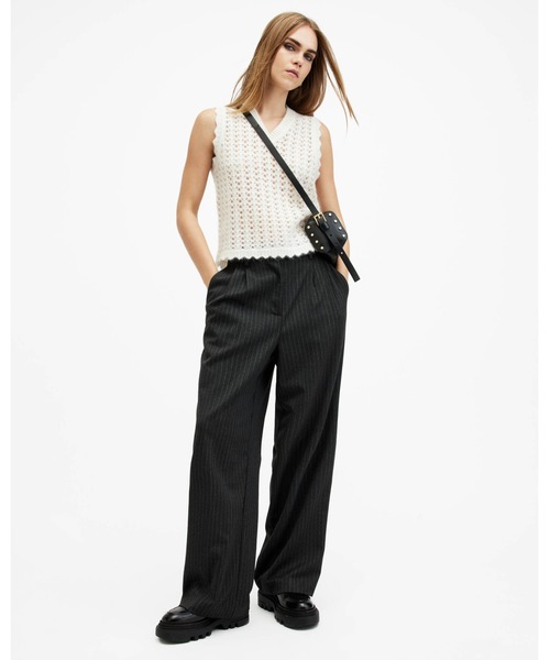 ALLSAINTS(オールセインツ)の「VIVIAN OPEN STITCH V-NECK TANK TOP | VIVIAN オープン ステッチ Vネック タンク トップ(タンクトップ・レディース・ホワイト・S/M/XS)」の7枚目の写真