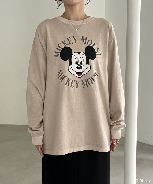 【GOOD ROCK SPEED】MICKEY ミッキープリントロンT ベージュ GOOD ROCK SPEED】MICKEY ミッキープリントロンT ベージュ