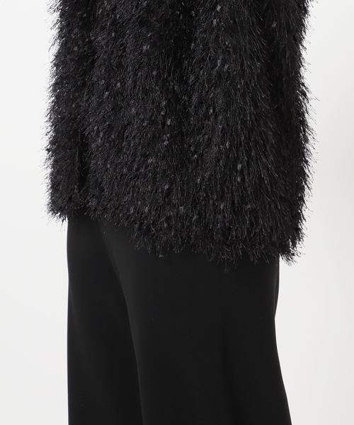 AP STUDIO（エーピーストゥディオ）の「フェザーニットジャケット（ノーカラージャケット・レディース・ブラック・FREE）」の16枚目の写真