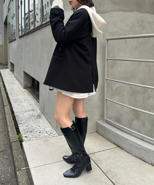 Chico(チコ)の「【SNS総再生回数400万回突破!セットアップ対応】オーバーダブルジャケット(テーラードジャケット・レディース・ベージュ系その他2/ブラウン/ブラック/ブラウン系その他2/グレー系その他3/ブラウン系その他3・FREE)」の13枚目の写真