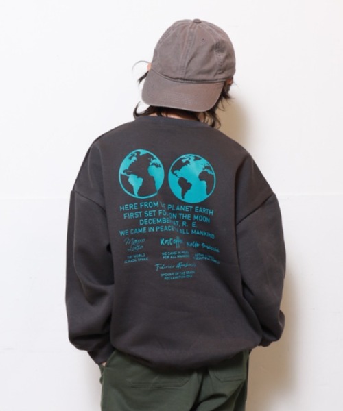RAT EFFECT(ラットエフェクト)の「RAT EFFECT/ラットエフェクト RAT EARTHトレーナー(スウェット・キッズ・チャコールグレー/ブラック/ライトグレー・160/150/140/130)」の3枚目の写真