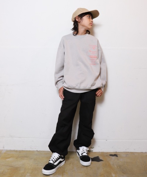 RAT EFFECT(ラットエフェクト)の「RAT EFFECT/ラットエフェクト RAT EARTHトレーナー(スウェット・キッズ・チャコールグレー/ブラック/ライトグレー・160/150/140/130)」の13枚目の写真