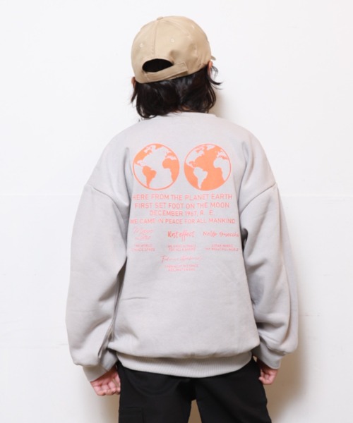 RAT EFFECT(ラットエフェクト)の「RAT EFFECT/ラットエフェクト RAT EARTHトレーナー(スウェット・キッズ・チャコールグレー/ブラック/ライトグレー・160/150/140/130)」の9枚目の写真