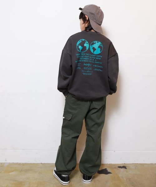 RAT EFFECT(ラットエフェクト)の「RAT EFFECT/ラットエフェクト RAT EARTHトレーナー(スウェット・キッズ・チャコールグレー/ブラック/ライトグレー・160/150/140/130)」の11枚目の写真