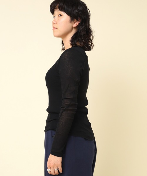 RNA-N(アールエヌエーエヌ)の「M2288 シアーテレコプルオーバー(Tシャツ/カットソー・レディース・グレー/ブラック/ホワイト系その他/ブラウン/オレンジ・MEDIUM)」の14枚目の写真