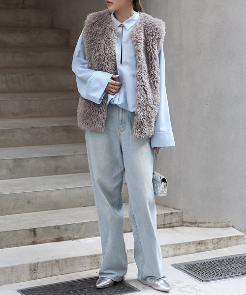 シープライクファーベスト（ベスト）｜Bonjour Sagan