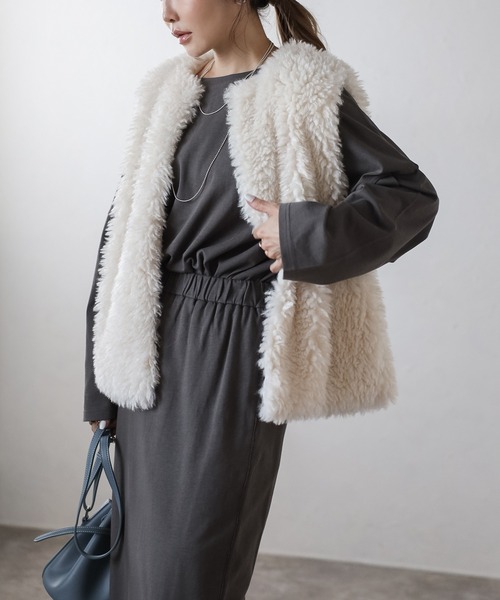 MOGA ファーベスト MOGA ファーベスト MOGA シープファーベスト | BOUTIQUE BIGI 静岡店