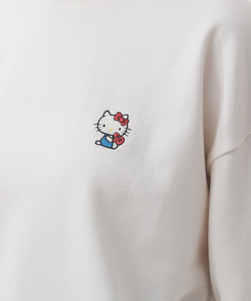 Honeys(ハニーズ)の「サンリオキャラクターズ/ゆるトレーナー(スウェット・レディース・ブラック/サックスブルー/イエロー/ミント/ホワイト・S/M/L)」の9枚目の写真