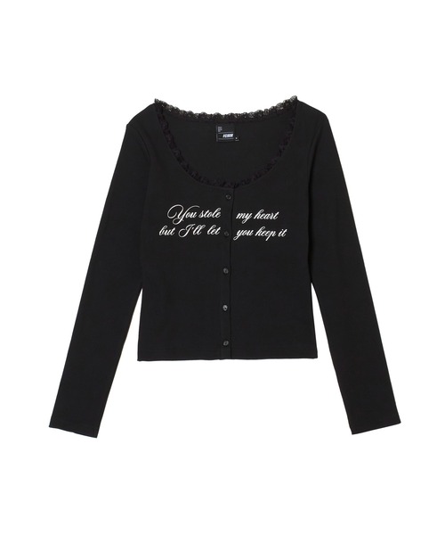 FCMM(エフシーエムエム)の「LETTRING BUTTON L/S TEE/レタリングボタンロングスリーブT(Tシャツ/カットソー・レディース・ホワイト/ブラック/グレー・SMALL/MEDIUM)」の6枚目の写真
