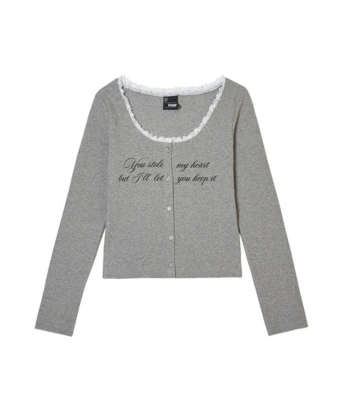 FCMM(エフシーエムエム)の「LETTRING BUTTON L/S TEE/レタリングボタンロングスリーブT(Tシャツ/カットソー・レディース・ホワイト/ブラック/グレー・SMALL/MEDIUM)」の13枚目の写真