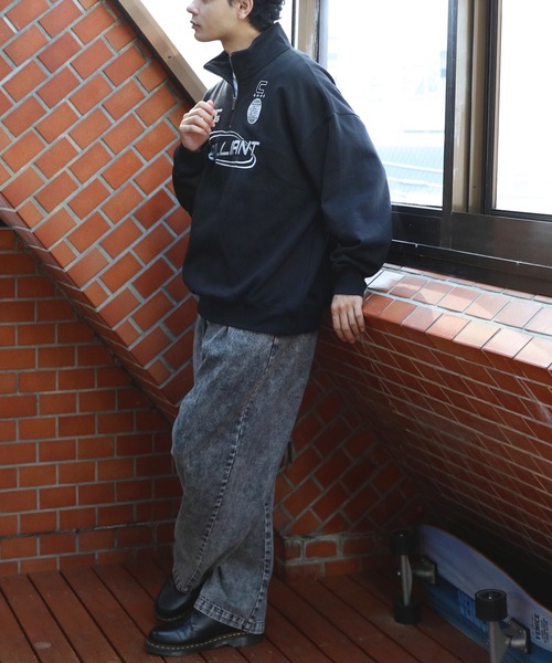 ８(eight)（エイト）の「半起毛ロゴハーフジップ（スウェット・メンズ・ネイビー/ブラック/アッシュ・MEDIUM/LARGE）」の20枚目の写真