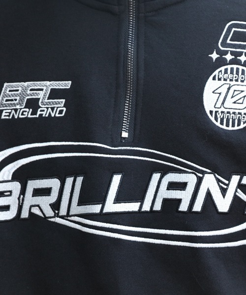 ８(eight)（エイト）の「半起毛ロゴハーフジップ（スウェット・メンズ・ネイビー/ブラック/アッシュ・MEDIUM/LARGE）」の9枚目の写真