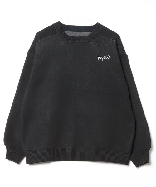 Per sist ence(パーシエンス)の「バックロゴデザイン ジャガードニットプルオーバー(ニット/セーター・レディース・ネイビー/グレー/アイボリー/ブラック・FREE)」の22枚目の写真