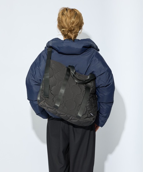 meltum（メルタム）の「2WAY QUILTING TOTE（トートバッグ・メンズ・オリーブ/ブラック・FREE）」の13枚目の写真
