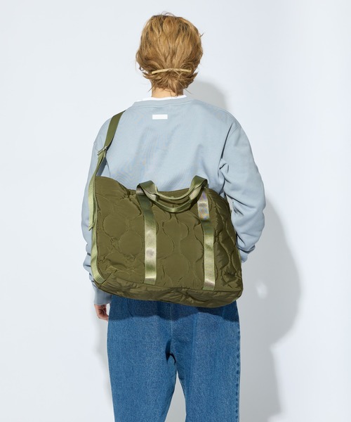 meltum（メルタム）の「2WAY QUILTING TOTE（トートバッグ・メンズ・オリーブ/ブラック・FREE）」の12枚目の写真
