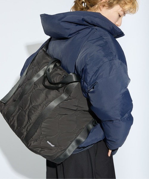 meltum（メルタム）の「2WAY QUILTING TOTE（トートバッグ・メンズ・オリーブ/ブラック・FREE）」の15枚目の写真