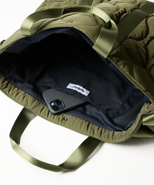 meltum（メルタム）の「2WAY QUILTING TOTE（トートバッグ・メンズ・オリーブ/ブラック・FREE）」の17枚目の写真