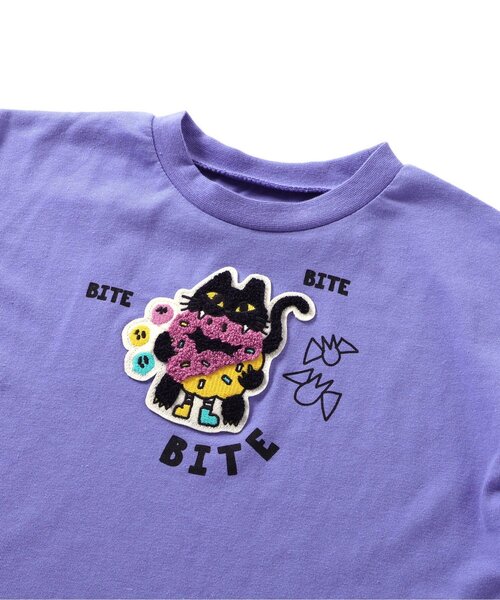 BREEZE（ブリーズ）の「【リンク】4色4柄モチーフTシャツ（Tシャツ/カットソー・キッズ・パープル/エンジ/ブラック/レインボー・90/100/110/120/80/130/140）」の21枚目の写真