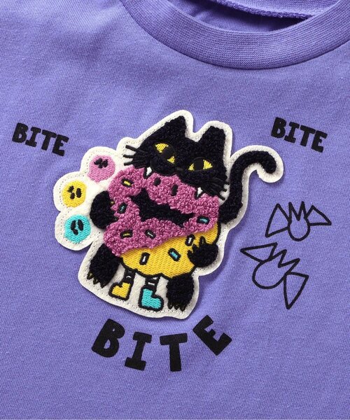 BREEZE（ブリーズ）の「【リンク】4色4柄モチーフTシャツ（Tシャツ/カットソー・キッズ・パープル/エンジ/ブラック/レインボー・90/100/110/120/80/130/140）」の22枚目の写真