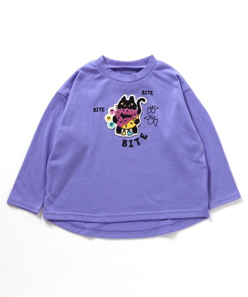 BREEZE（ブリーズ）の「【リンク】4色4柄モチーフTシャツ（Tシャツ/カットソー・キッズ・パープル/エンジ/ブラック/レインボー・90/100/110/120/80/130/140）」の11枚目の写真