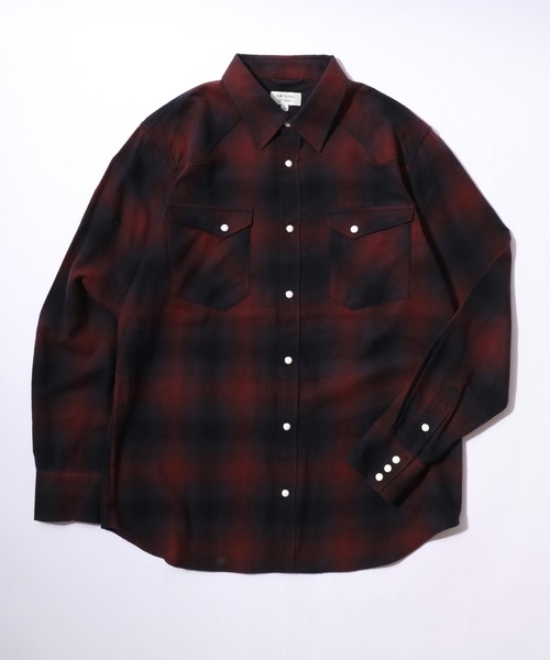 【新品未使用】MADISON BLUE ウエスタンチェックシャツ 長袖　2　M セール】デニムシャツ＆ネルチェックシャツ/長袖ウエスタン