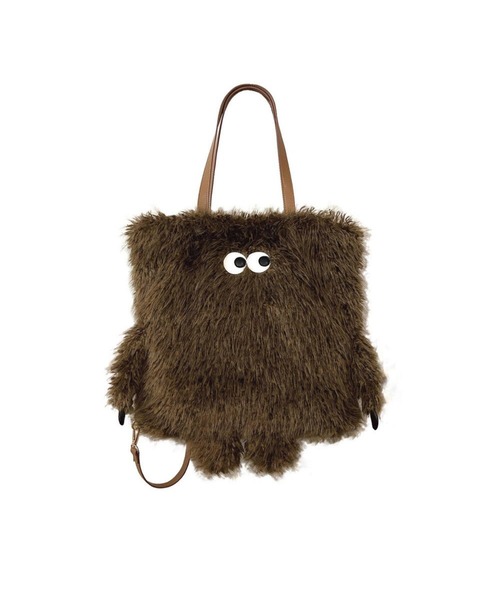 ROOTOTE（ルートート）の「ルートート / モフかわトート EU.トール2way.クリプティッド-C（バックパック/リュック・レディース・ブラック系その他/ブラウン系その他/ホワイト系その他・FREE）」の4枚目の写真