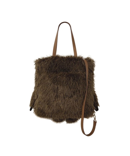 ROOTOTE（ルートート）の「ルートート / モフかわトート EU.トール2way.クリプティッド-C（バックパック/リュック・レディース・ブラック系その他/ブラウン系その他/ホワイト系その他・FREE）」の5枚目の写真