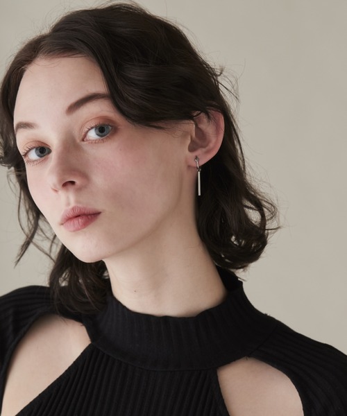 ciite' surgical stainless(シーテサージカルステンレス)の「【 金属アレルギー対応 】 バーモチーフ イヤリング サージカルステンレス (両耳用)(イヤリング・レディース・シルバー/ゴールド・FREE)」の17枚目の写真