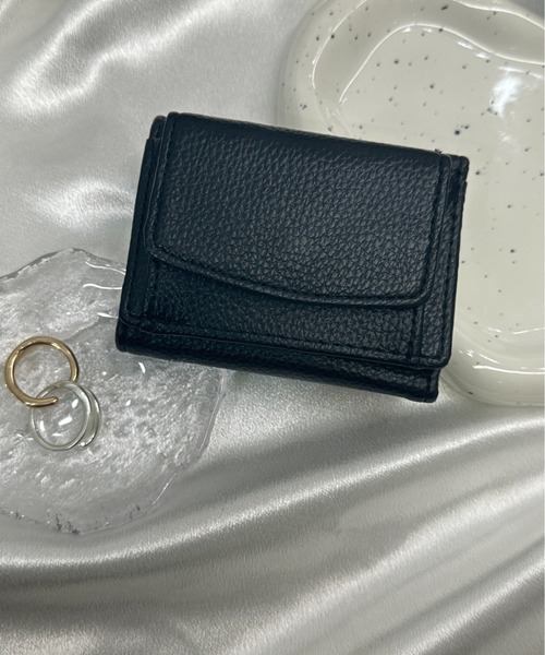 Burner（バーナー）の「【OKUOKU　0909】三つ折り コンパクト 財布 oku-wallet-676225777696-14 Nn（財布・レディース・ベージュ系その他/ライトグリーン/ピンク/パープル/ブラック/グレー/ベビーピンク/ライトブルー/アイボリー/ホワイト/レッド/マスタード・FREE）」の17枚目の写真