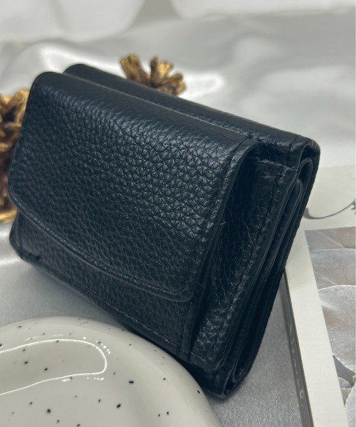 Burner（バーナー）の「【OKUOKU　0909】三つ折り コンパクト 財布 oku-wallet-676225777696-14 Nn（財布・レディース・ベージュ系その他/ライトグリーン/ピンク/パープル/ブラック/グレー/ベビーピンク/ライトブルー/アイボリー/ホワイト/レッド/マスタード・FREE）」の18枚目の写真