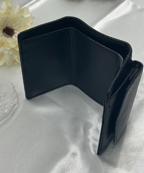 Burner（バーナー）の「【OKUOKU　0909】三つ折り コンパクト 財布 oku-wallet-676225777696-14 Nn（財布・レディース・ベージュ系その他/ライトグリーン/ピンク/パープル/ブラック/グレー/ベビーピンク/ライトブルー/アイボリー/ホワイト/レッド/マスタード・FREE）」の22枚目の写真