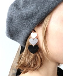 Three Four Time（スリーフォータイム）の「ハートグラデションイヤリング（イヤリング）」