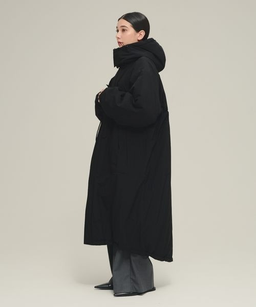 eL(エル)の「【eL】Monster Long Parka/150124(ブルゾン・レディース・ブラック/オフホワイト・FREE)」の17枚目の写真