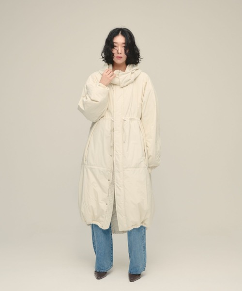 eL(エル)の「【eL】Monster Long Parka/150124(ブルゾン・レディース・ブラック/オフホワイト・FREE)」の22枚目の写真