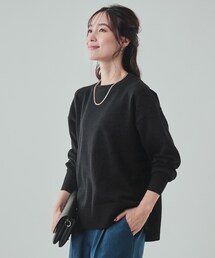 SHOO・LA・RUE | 【洗える/毛玉レス】インせず着られる　大人の抜け感　バックスリットニット(ニット/セーター)