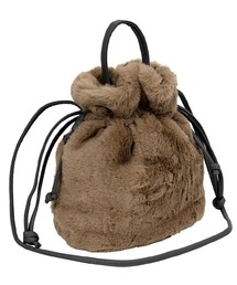 and it_ | 巾着2WAYファーショルダー(ショルダーバッグ)